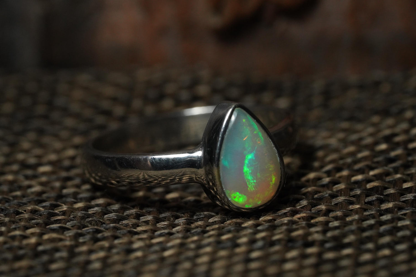Australian Opal Ring | Sterling Silver | Size 5