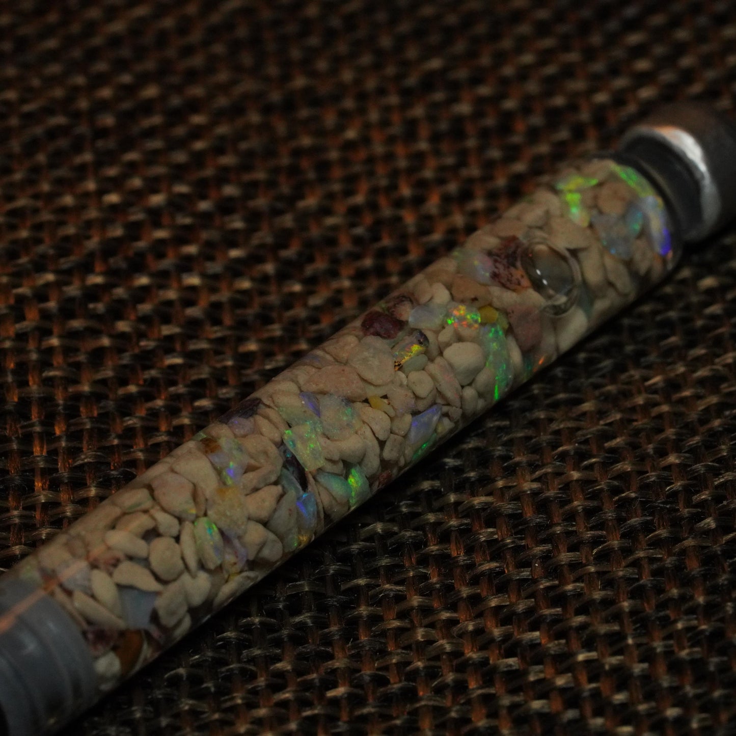 Raw Rough Opal Chip Tube | Gift for them | October Birthstone