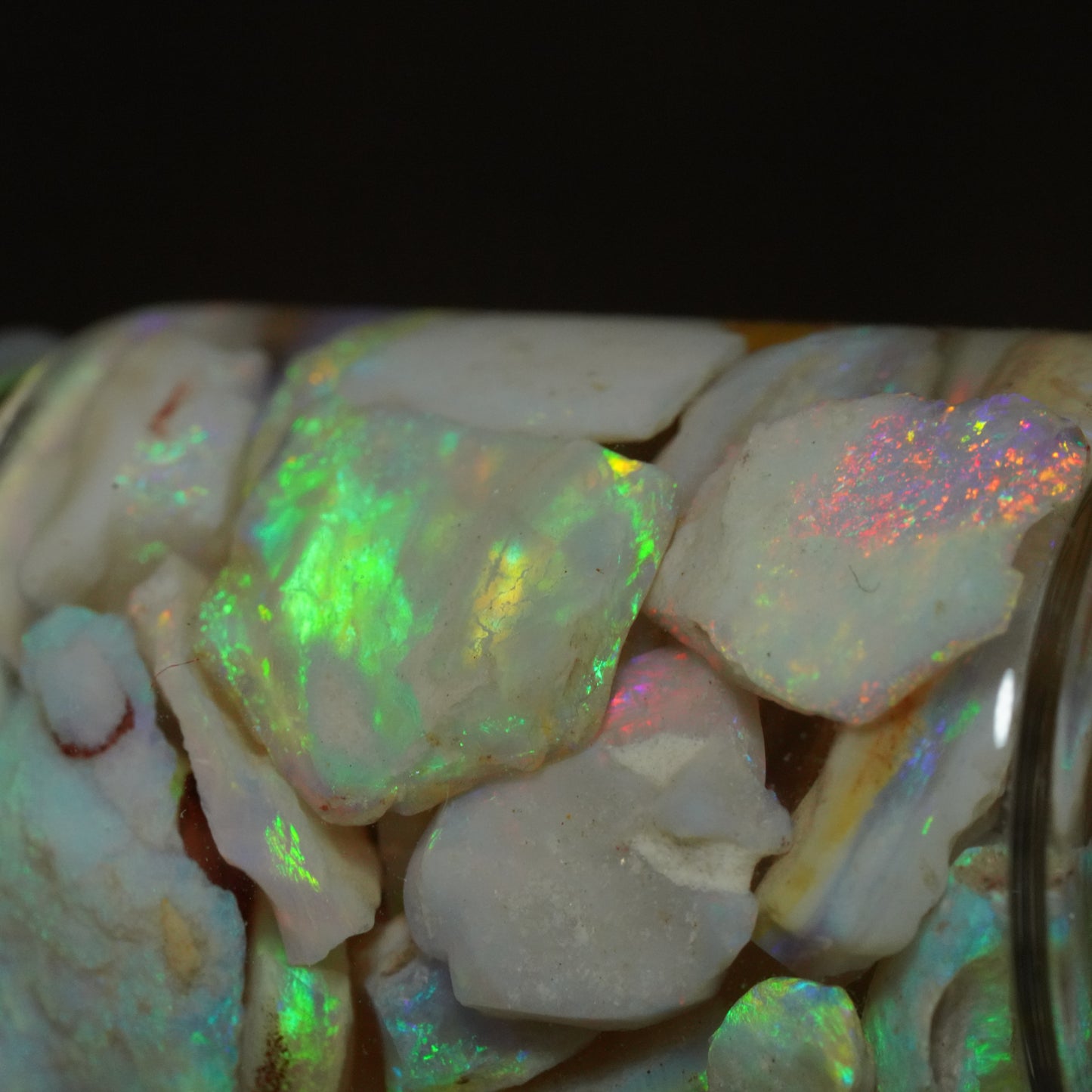 Australian Opal Chip Jar!