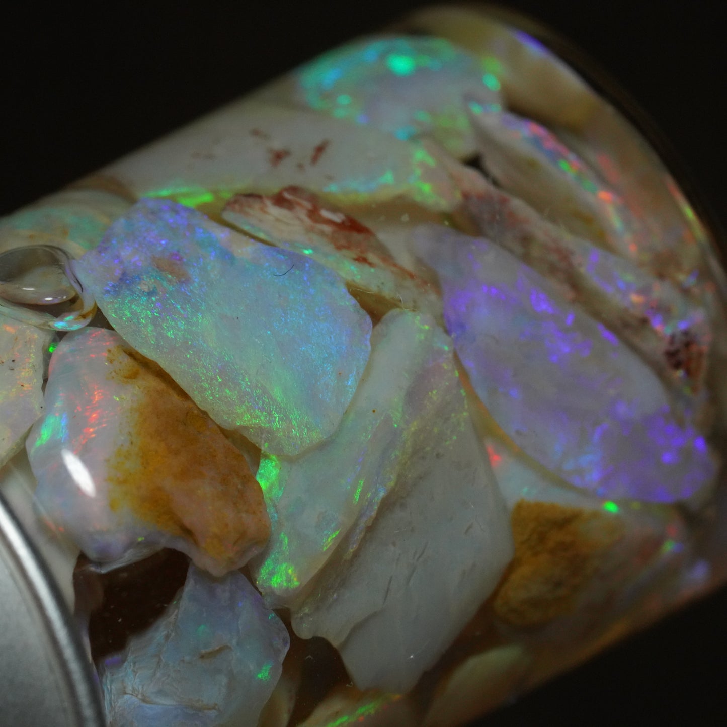 Australian Opal Chip Jar!