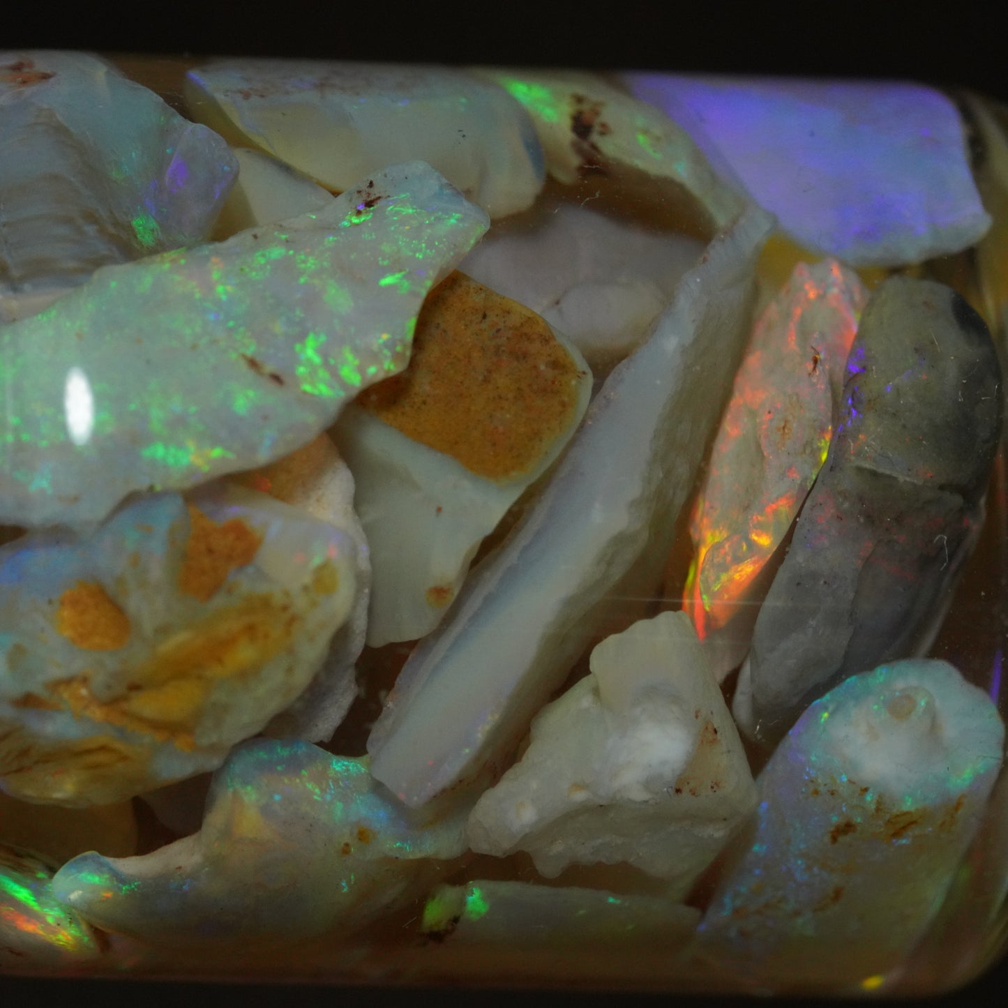 Australian Opal Chip Jar!