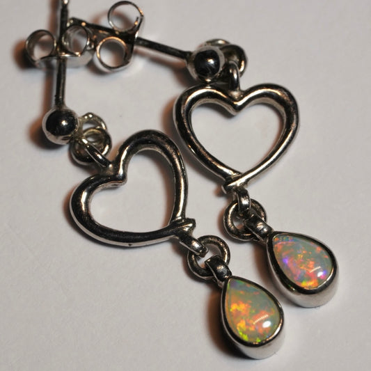 Australian Solid Opal Earrings