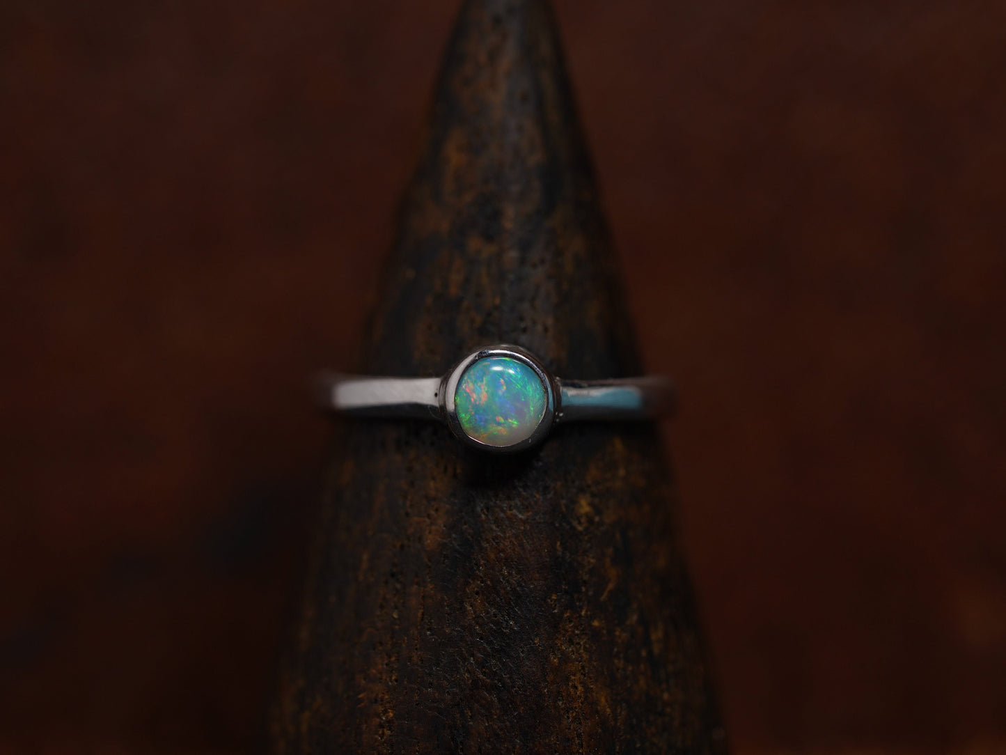 Australian Opal Ring | Sterling Silver | Size 5
