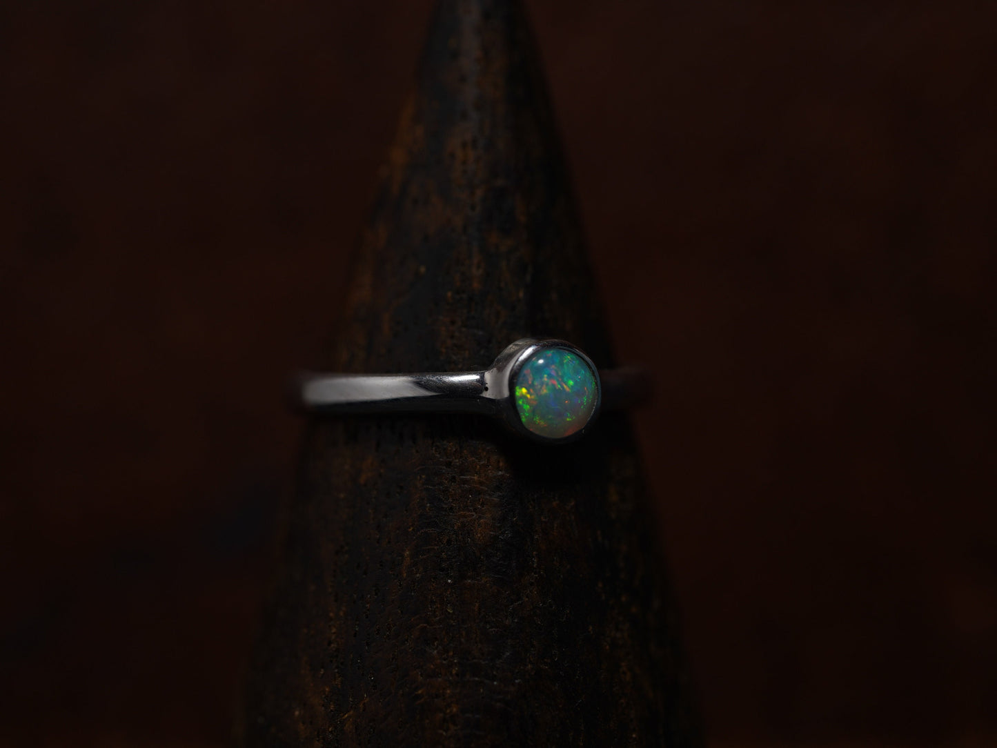 Australian Opal Ring | Sterling Silver | Size 5