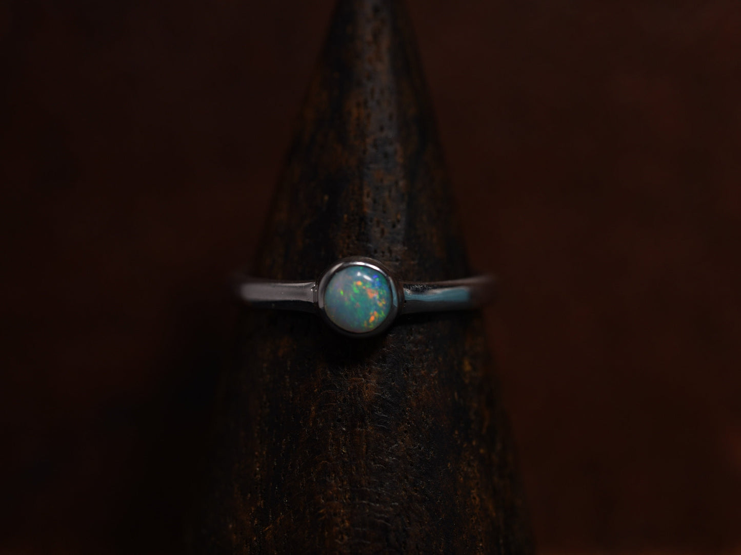 Australian Opal Ring | Sterling Silver | Size 5