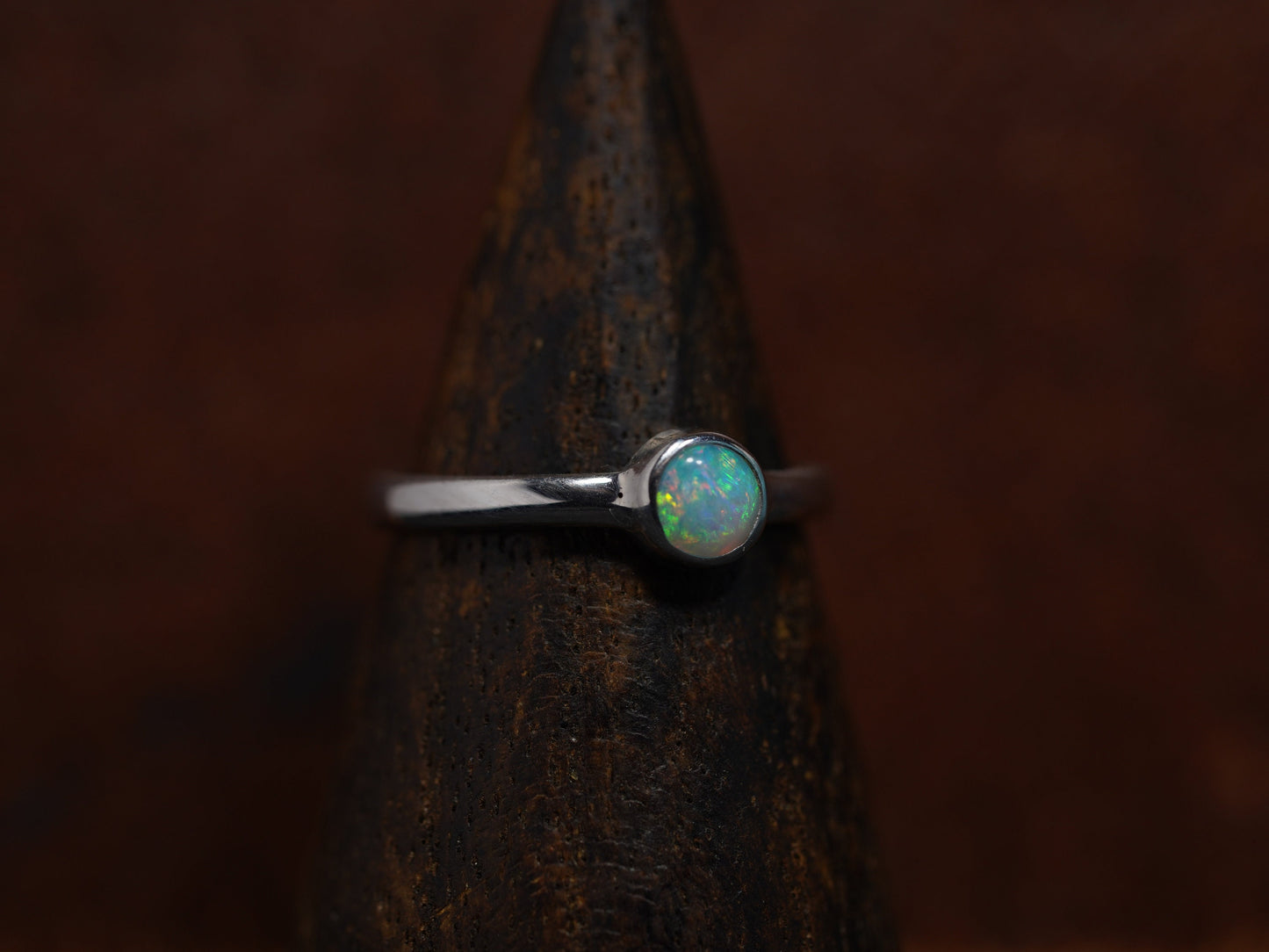 Australian Opal Ring | Sterling Silver | Size 5