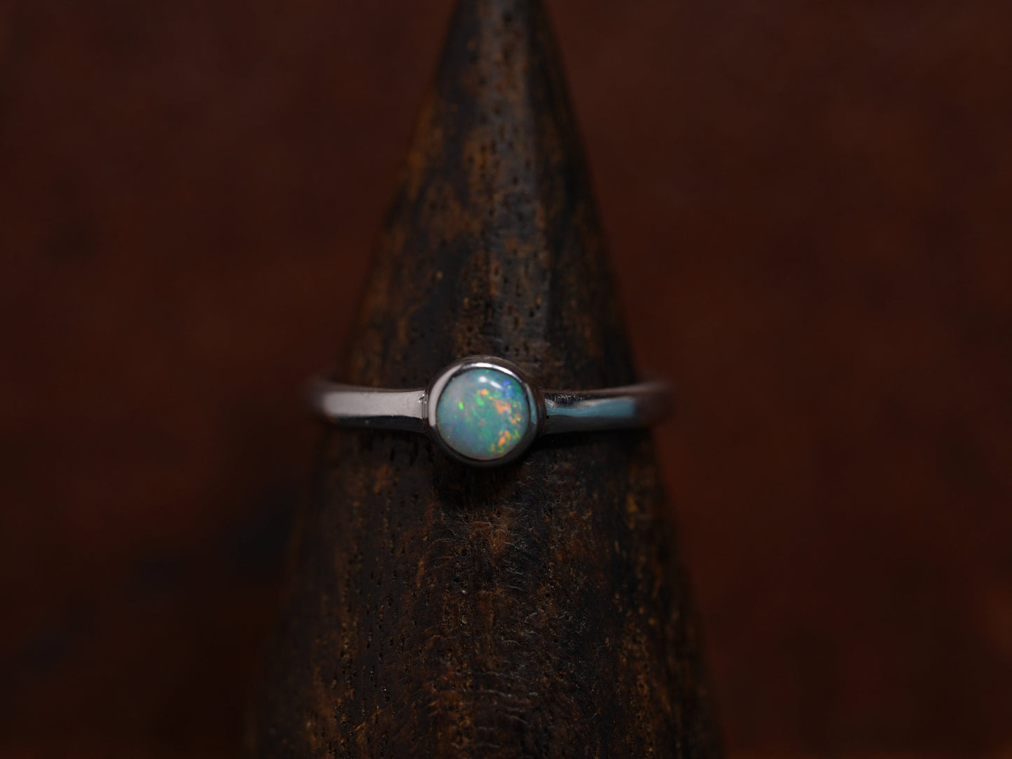 Australian Opal Ring | Sterling Silver | Size 5