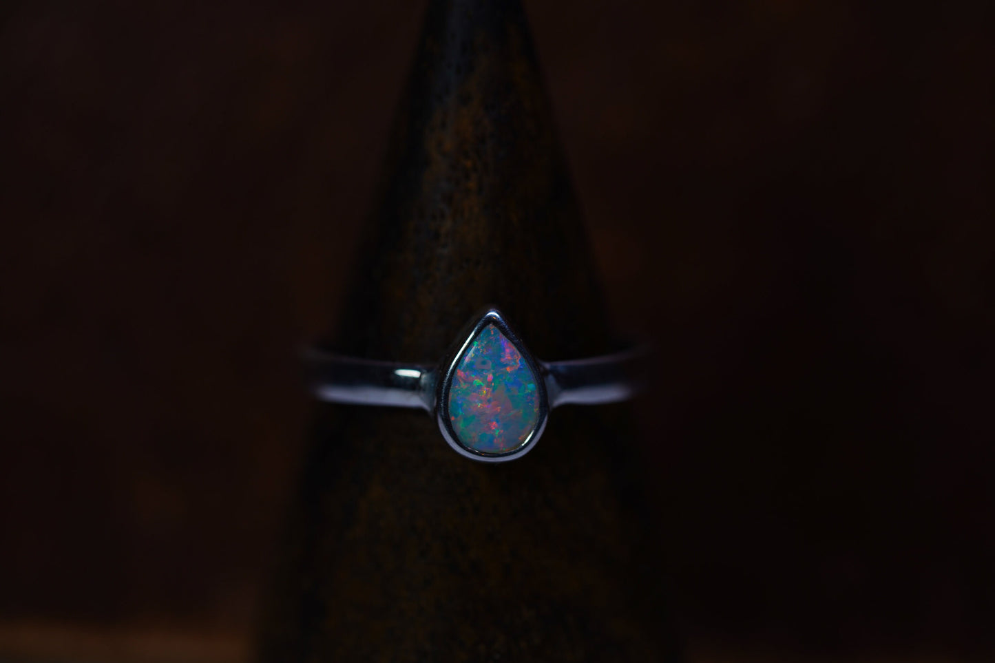 Australian Opal Ring | Sterling Silver | Size 7