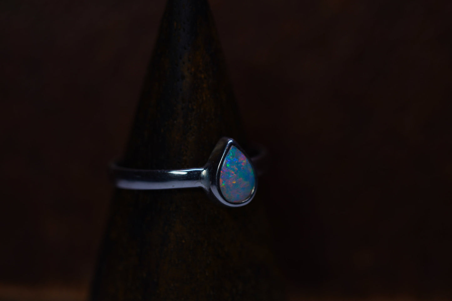 Australian Opal Ring | Sterling Silver | Size 7