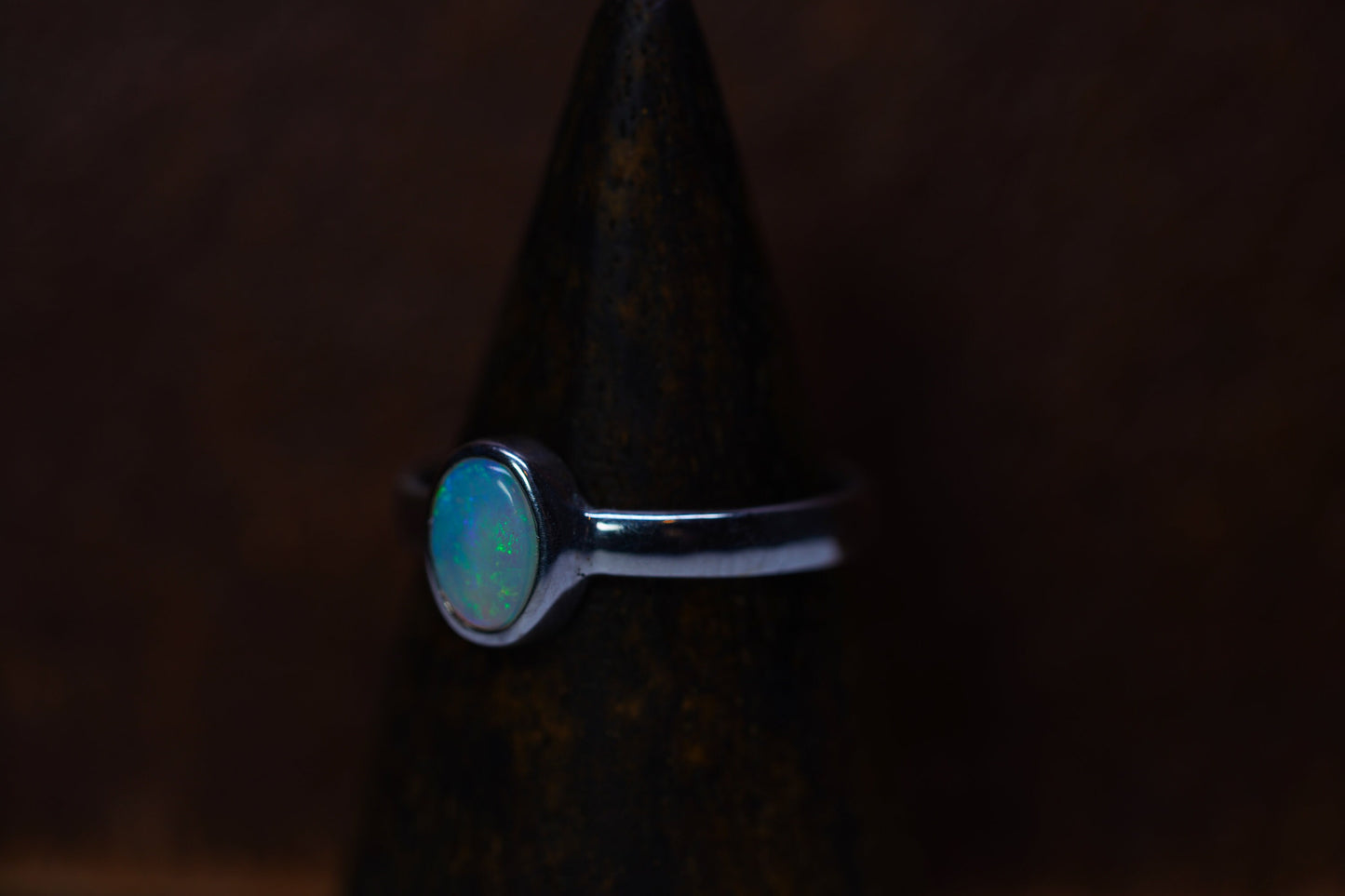 Australian Opal Ring | Sterling Silver | Size 7