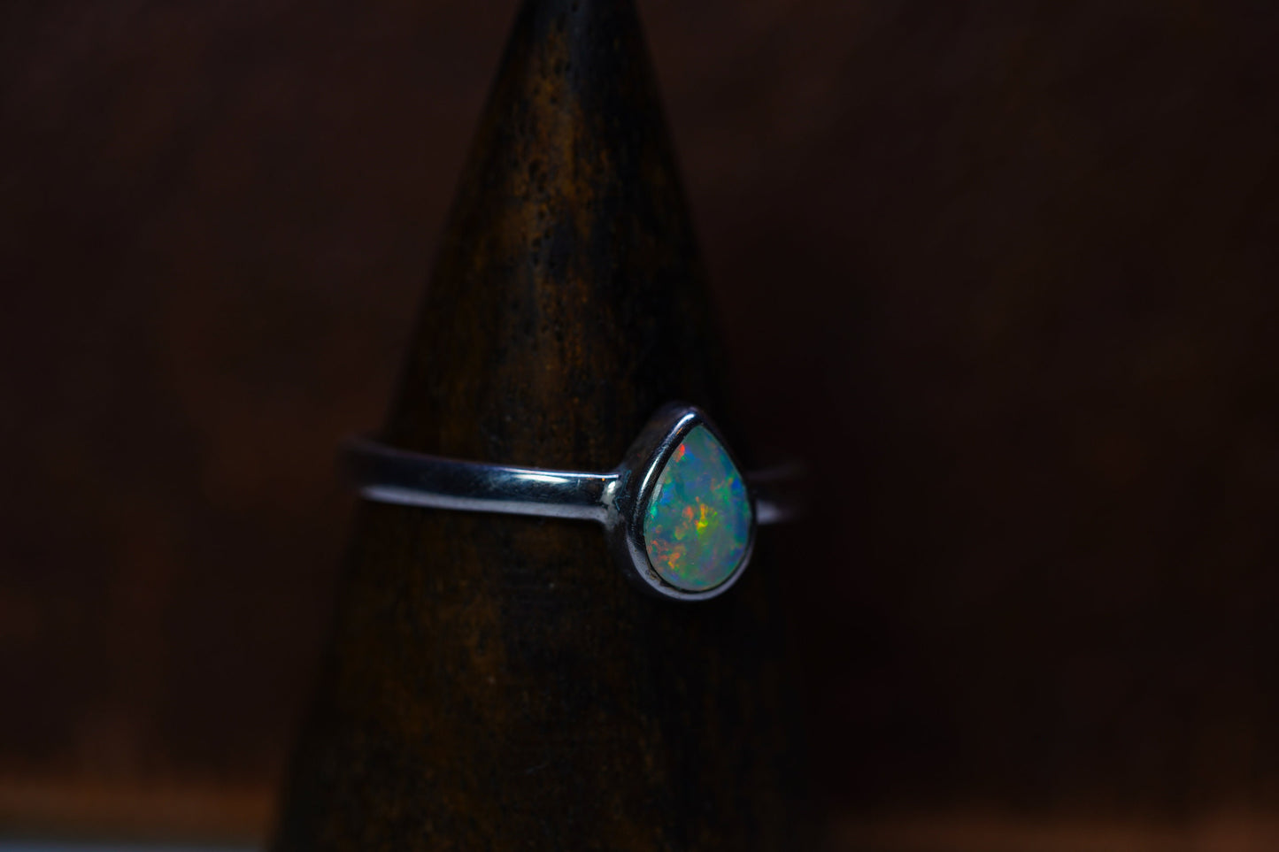 Australian Opal Ring | Sterling Silver | Size 7