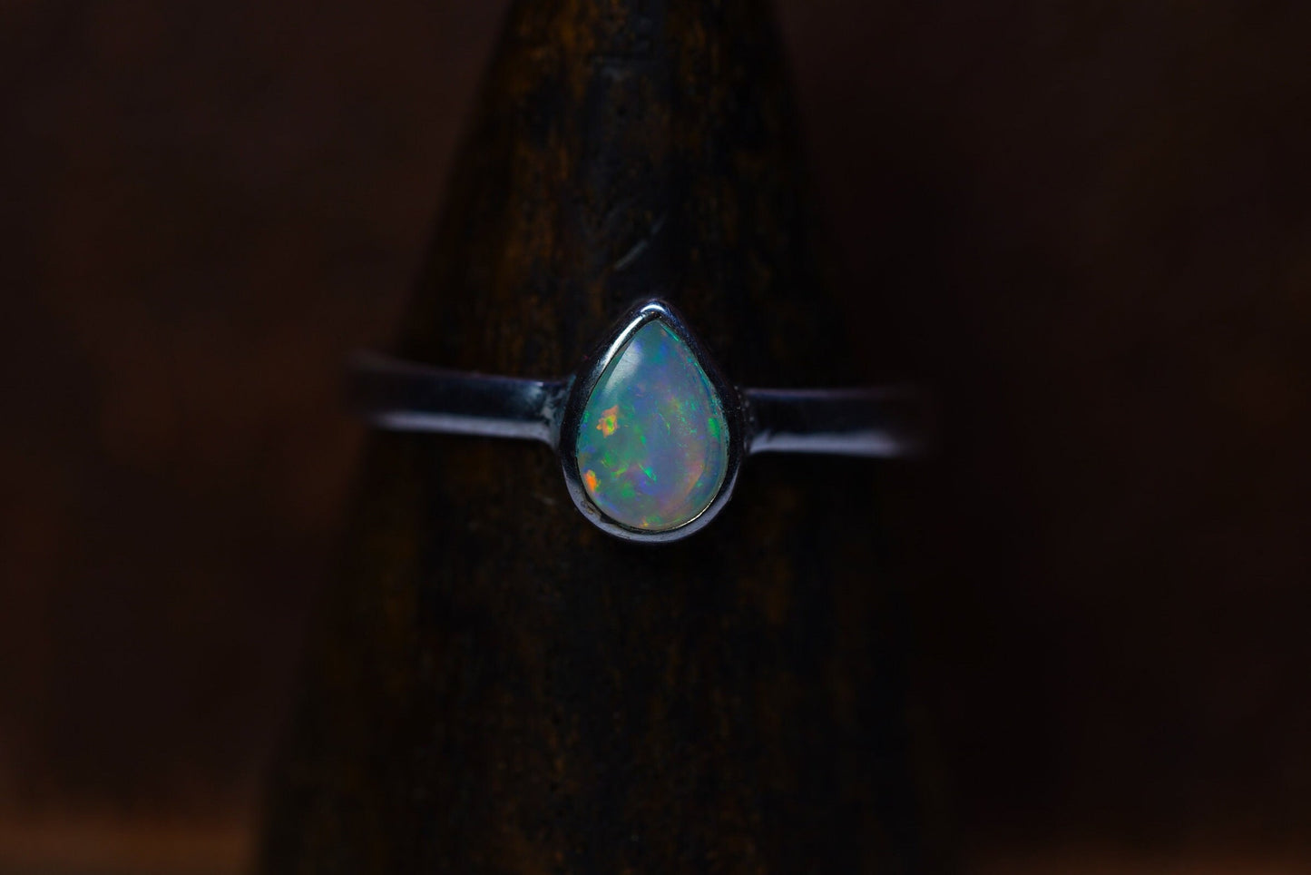 Australian Opal Ring | Sterling Silver | Size 7