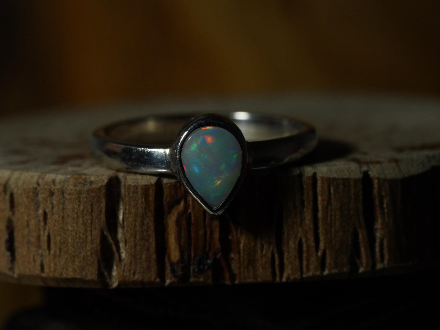 Australian Opal Ring | Sterling Silver | Size 5