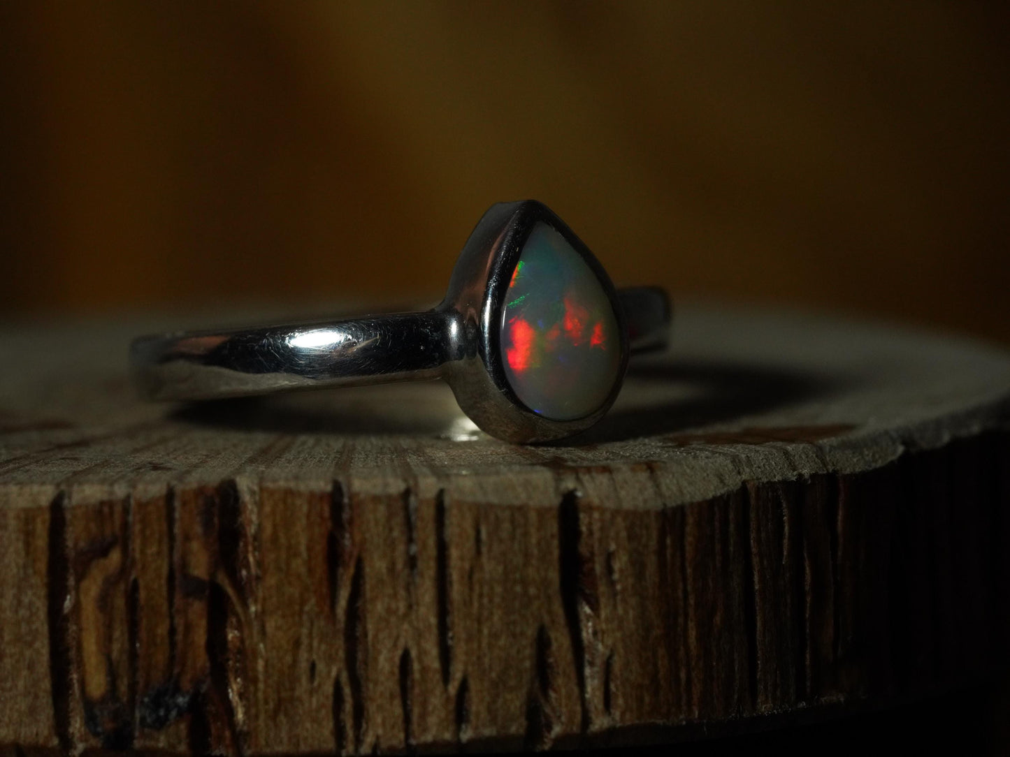 Australian Opal Ring | Sterling Silver | Size 5