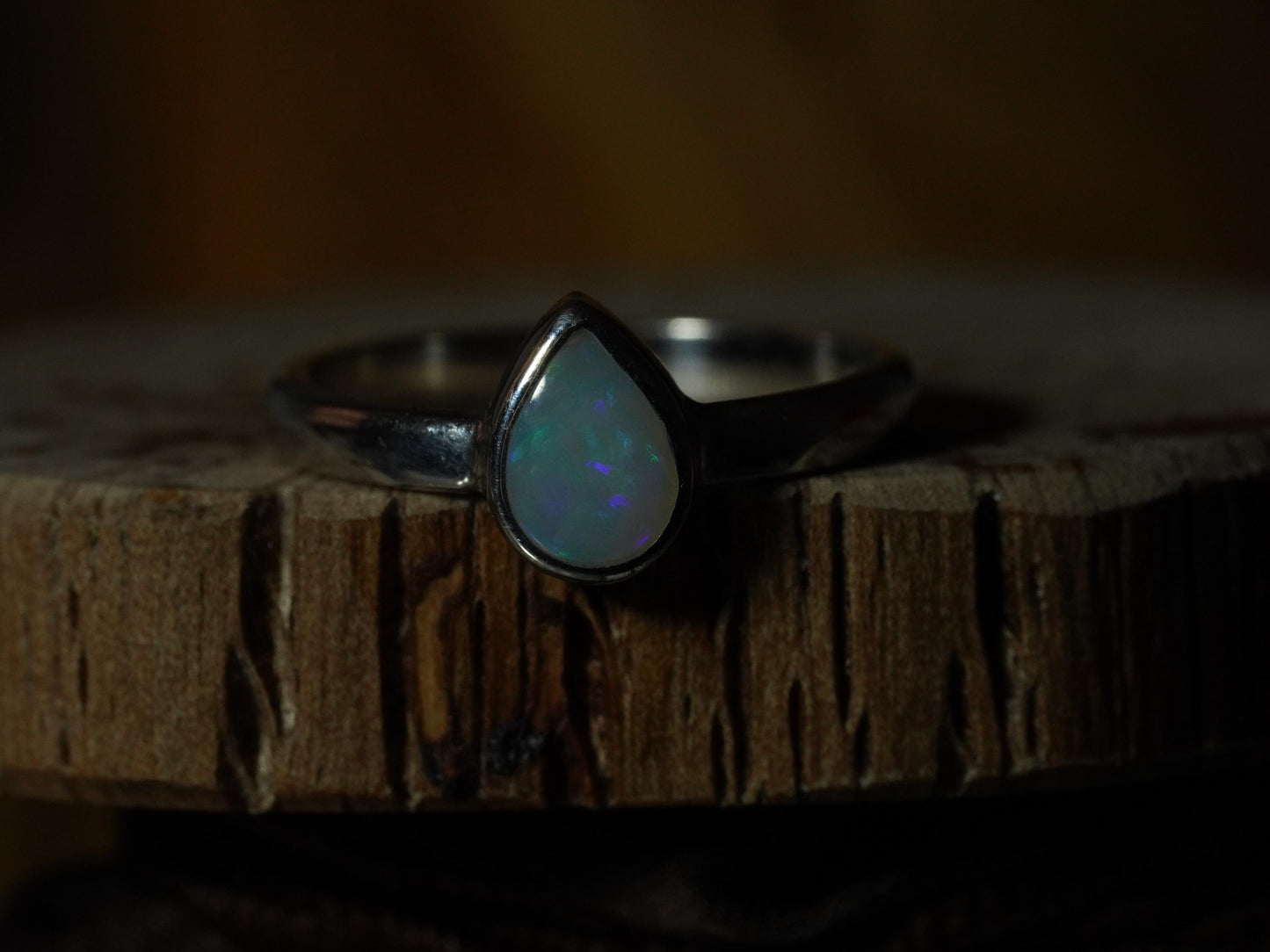 Australian Opal Ring | Sterling Silver | Size 5
