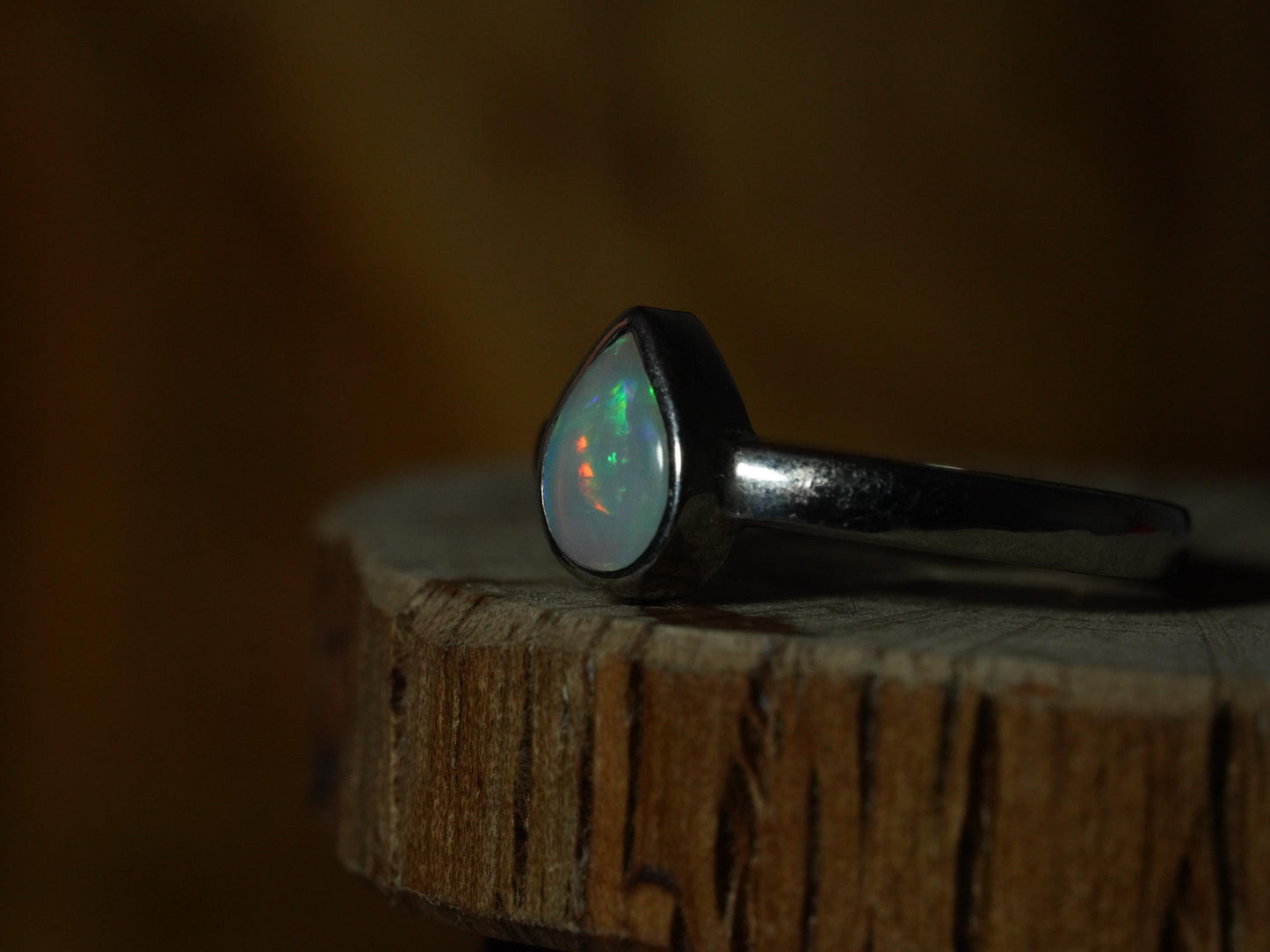 Australian Opal Ring | Sterling Silver | Size 5