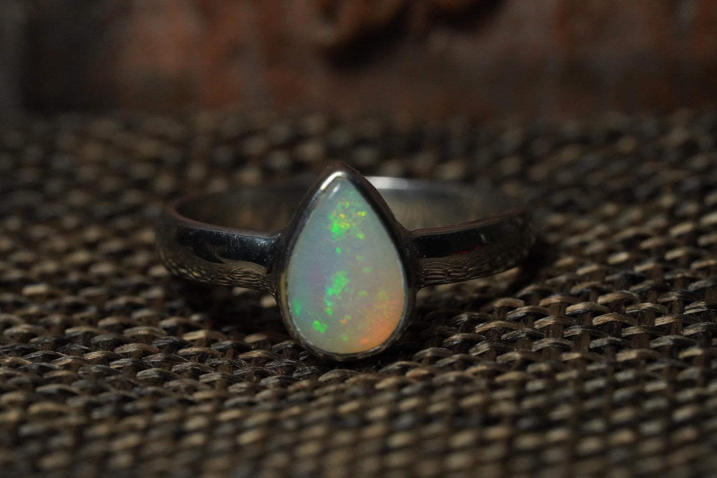Australian Opal Ring | Sterling Silver | Size 5