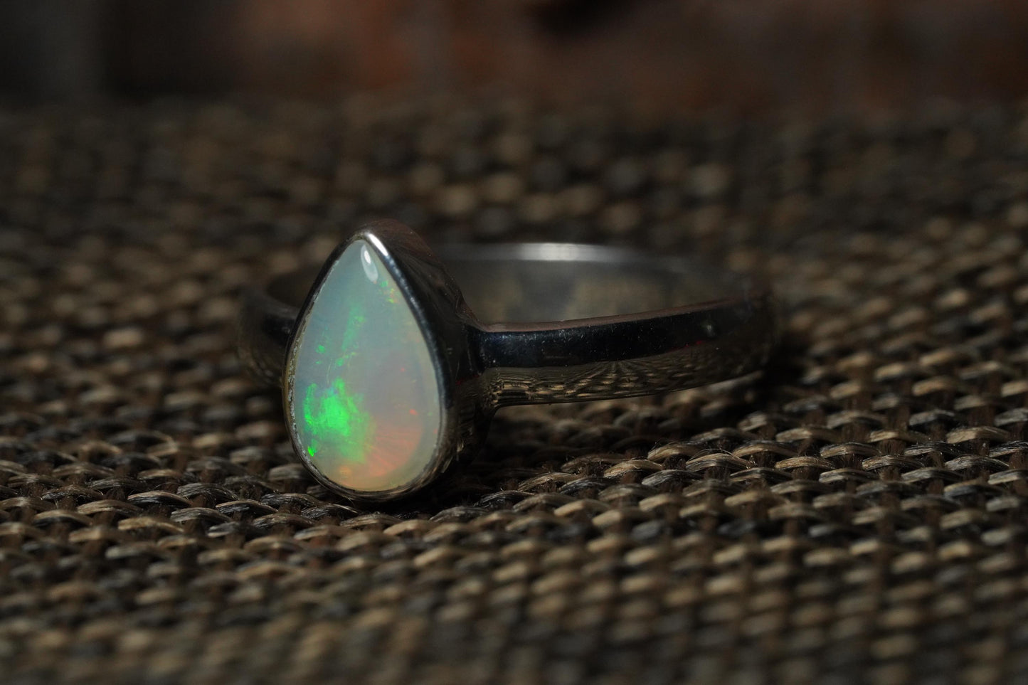 Australian Opal Ring | Sterling Silver | Size 5