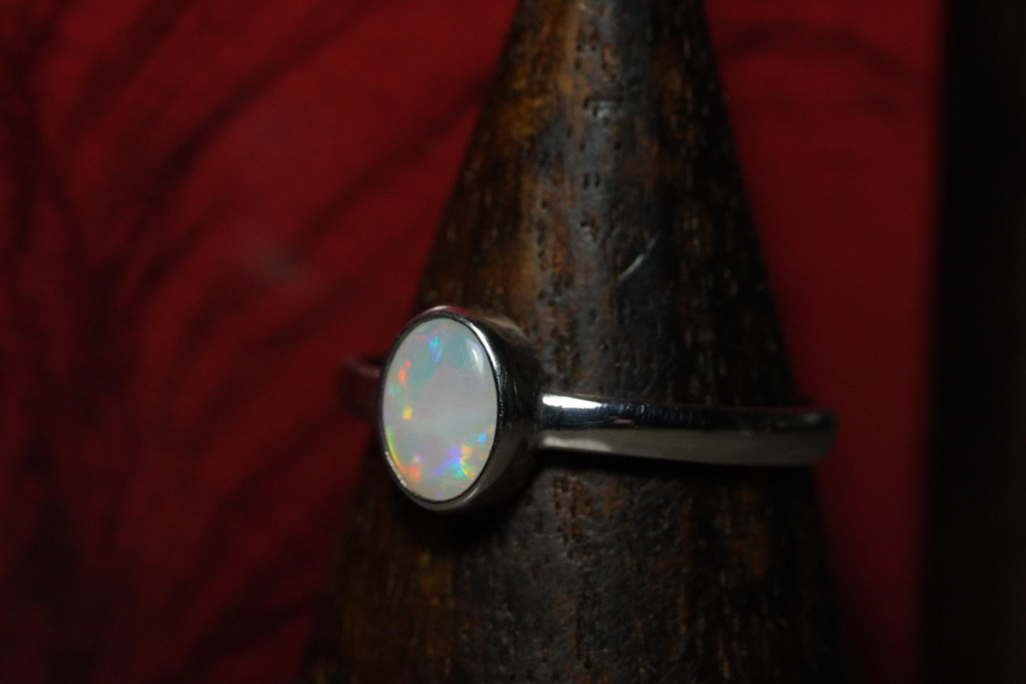 Australian Opal Ring | Sterling Silver | Size 7