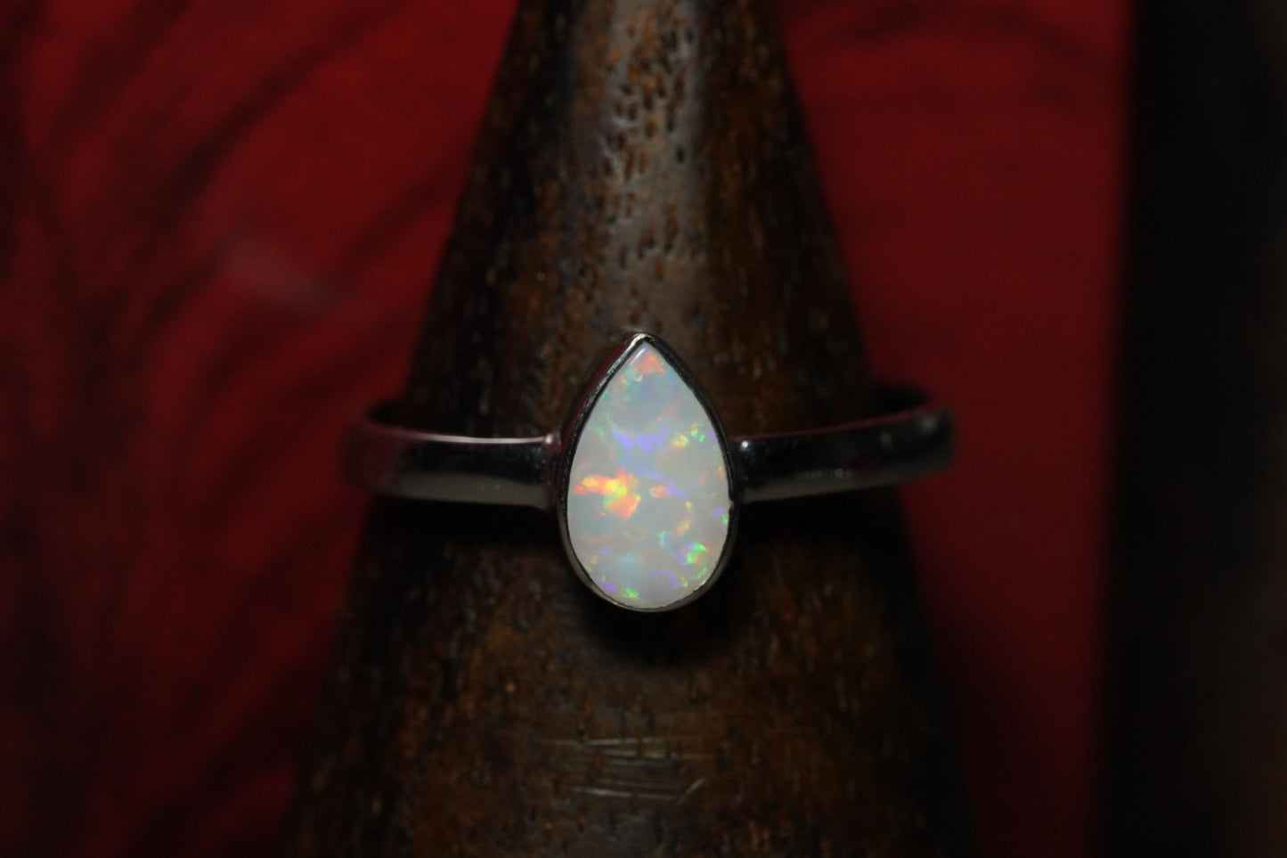 Australian Opal Ring | Sterling Silver | Size 7