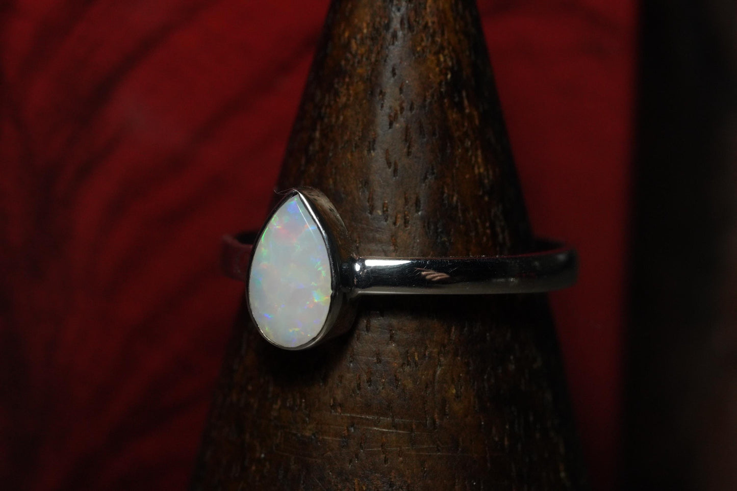 Australian Opal Ring | Sterling Silver | Size 7