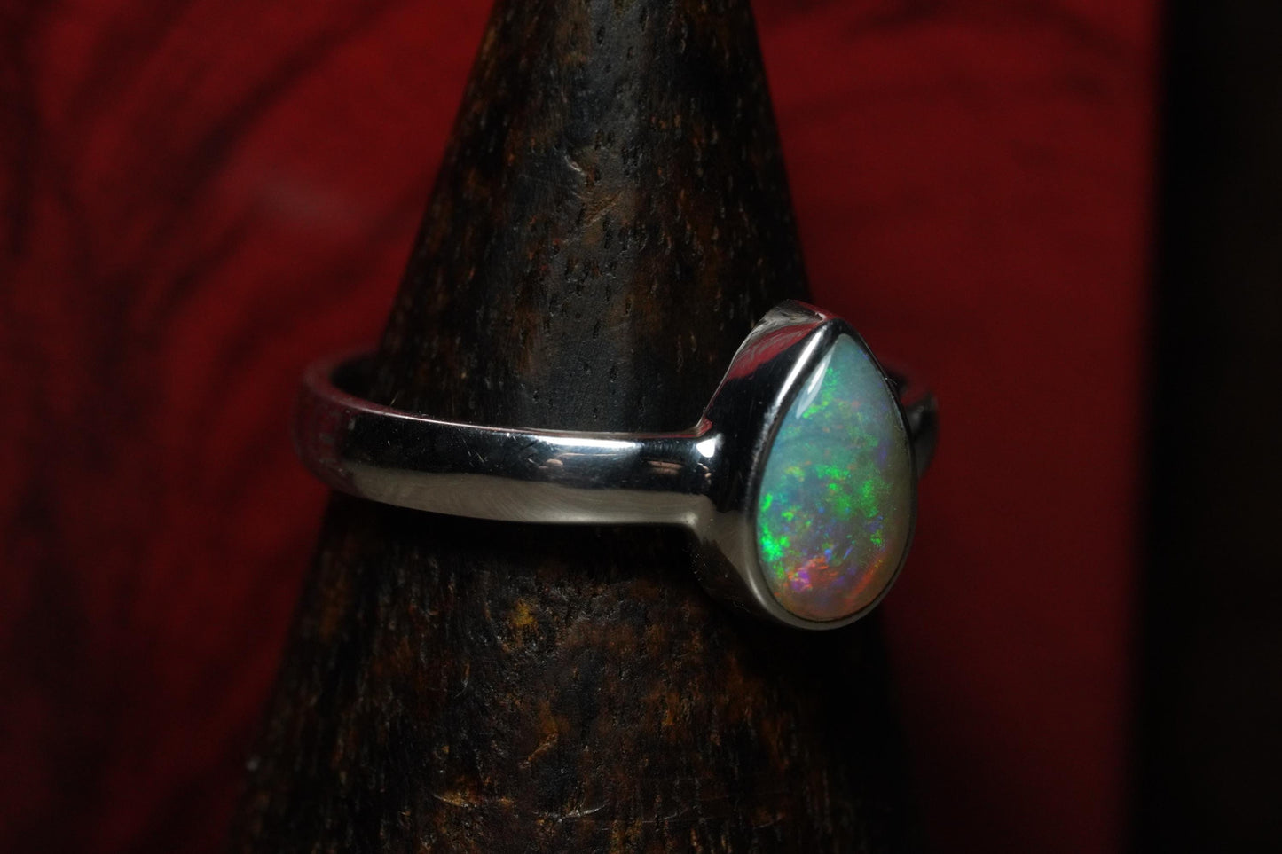 Australian Opal Ring | Sterling Silver | Size 7