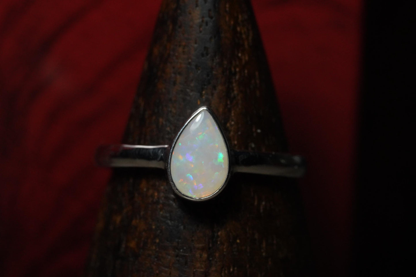 Australian Opal Ring | Sterling Silver | Size 7