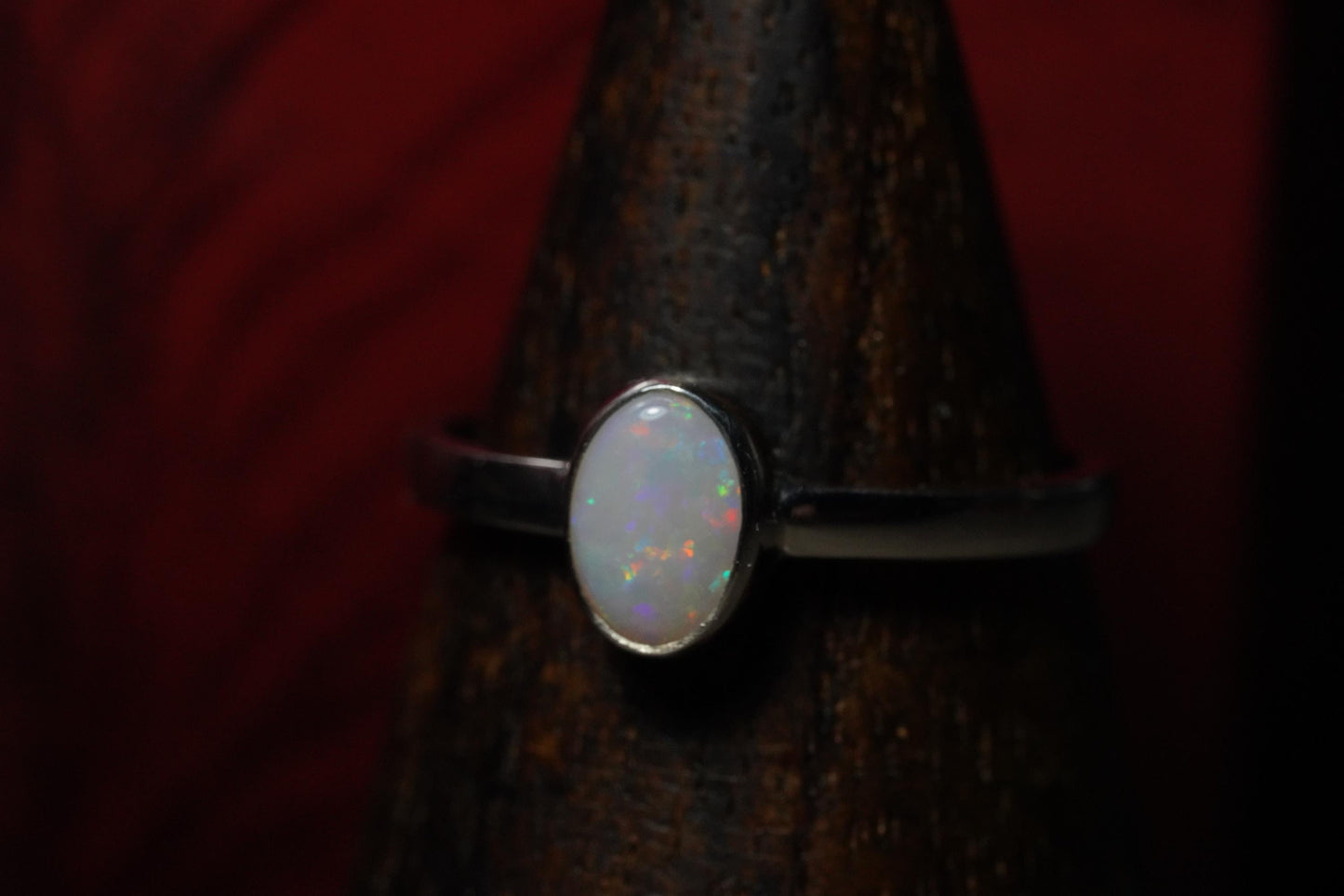 Australian Opal Ring | Sterling Silver | Size 7