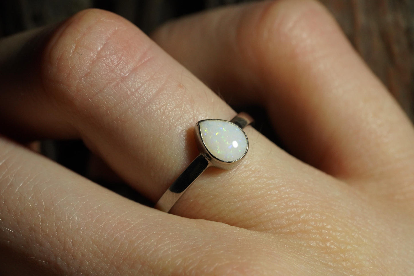 Australian Opal Ring | Sterling Silver | Size 5