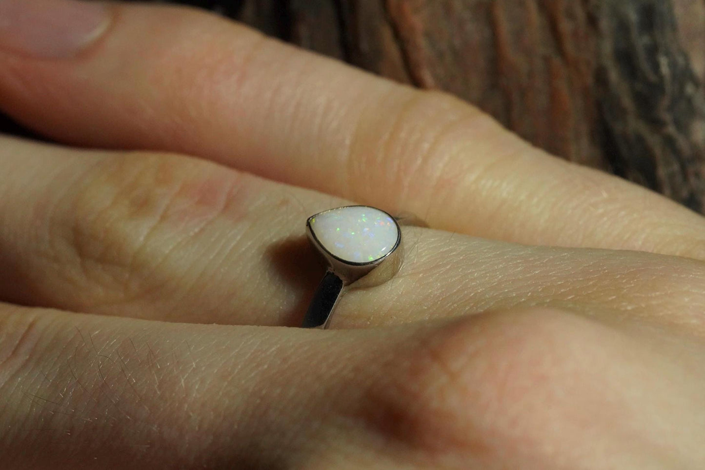 Australian Opal Ring | Sterling Silver | Size 5