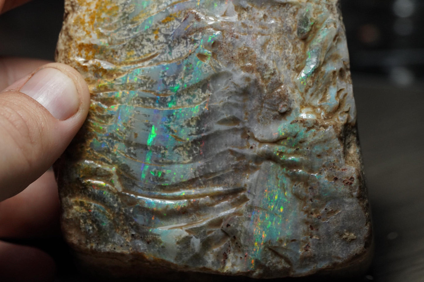 Australian Opal Painted Lady Specimen