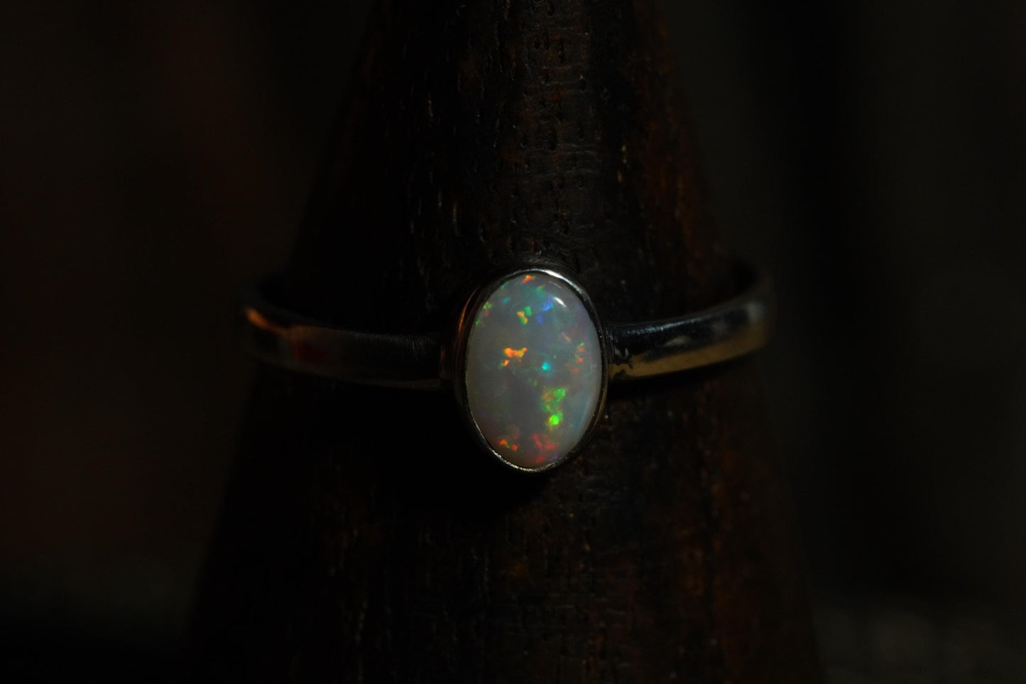 Australian Opal Ring | Sterling Silver | Size 7