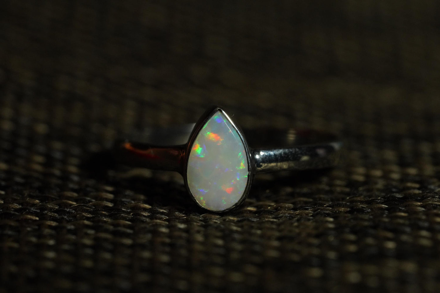 Australian Opal Ring | Sterling Silver | Size 7