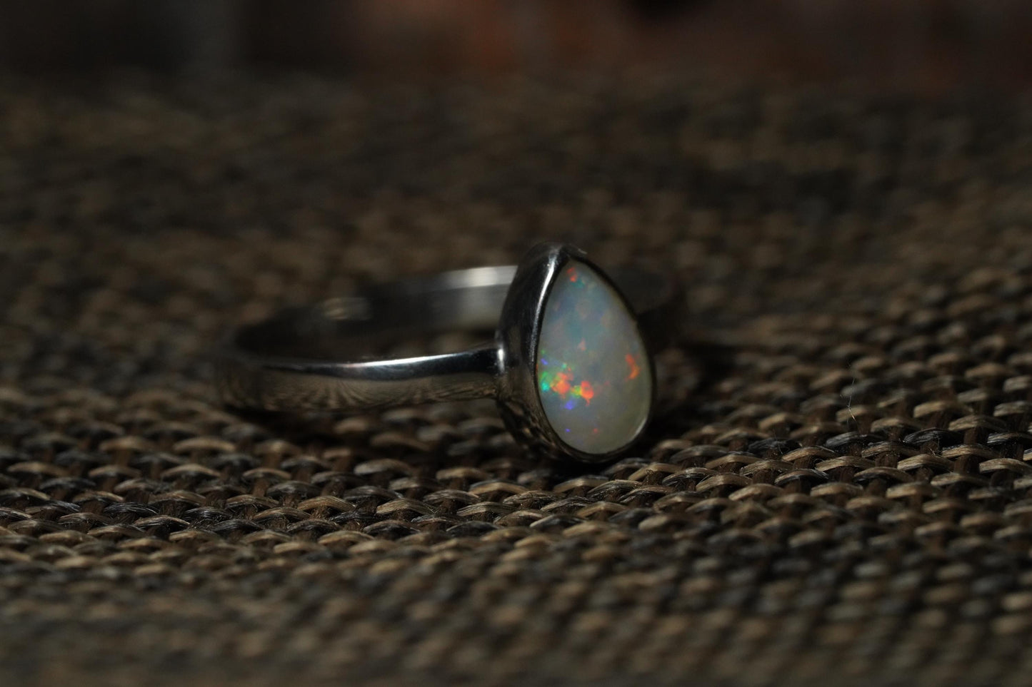 Australian Opal Ring | Sterling Silver | Size 5