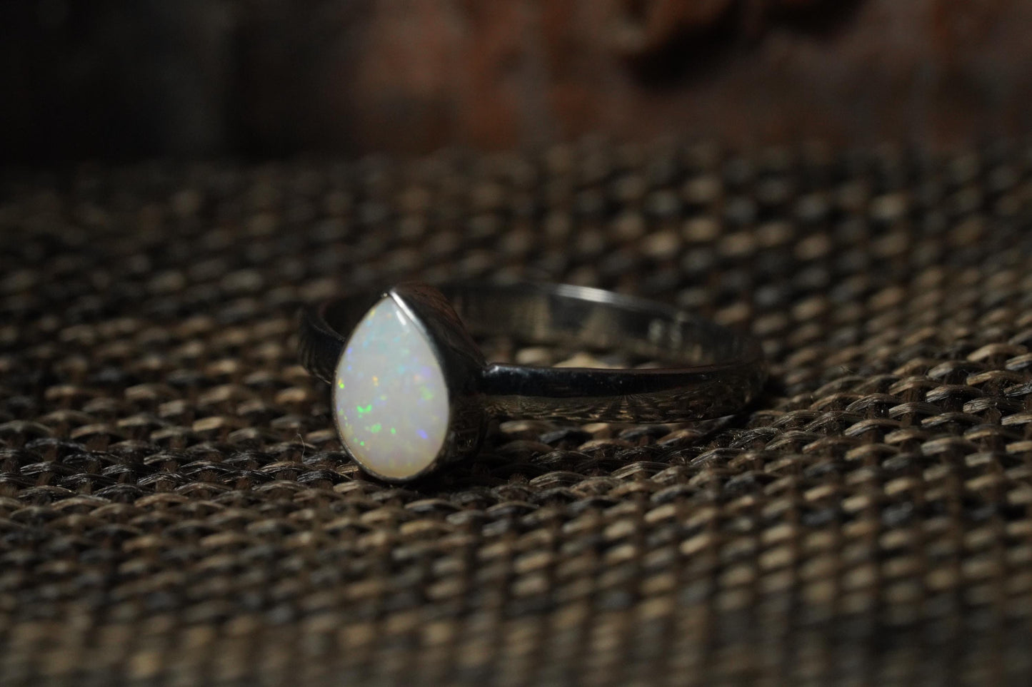 Australian Opal Ring | Sterling Silver | Size 5