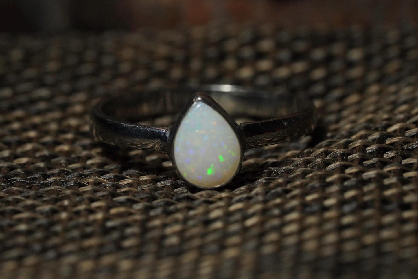 Australian Opal Ring | Sterling Silver | Size 5