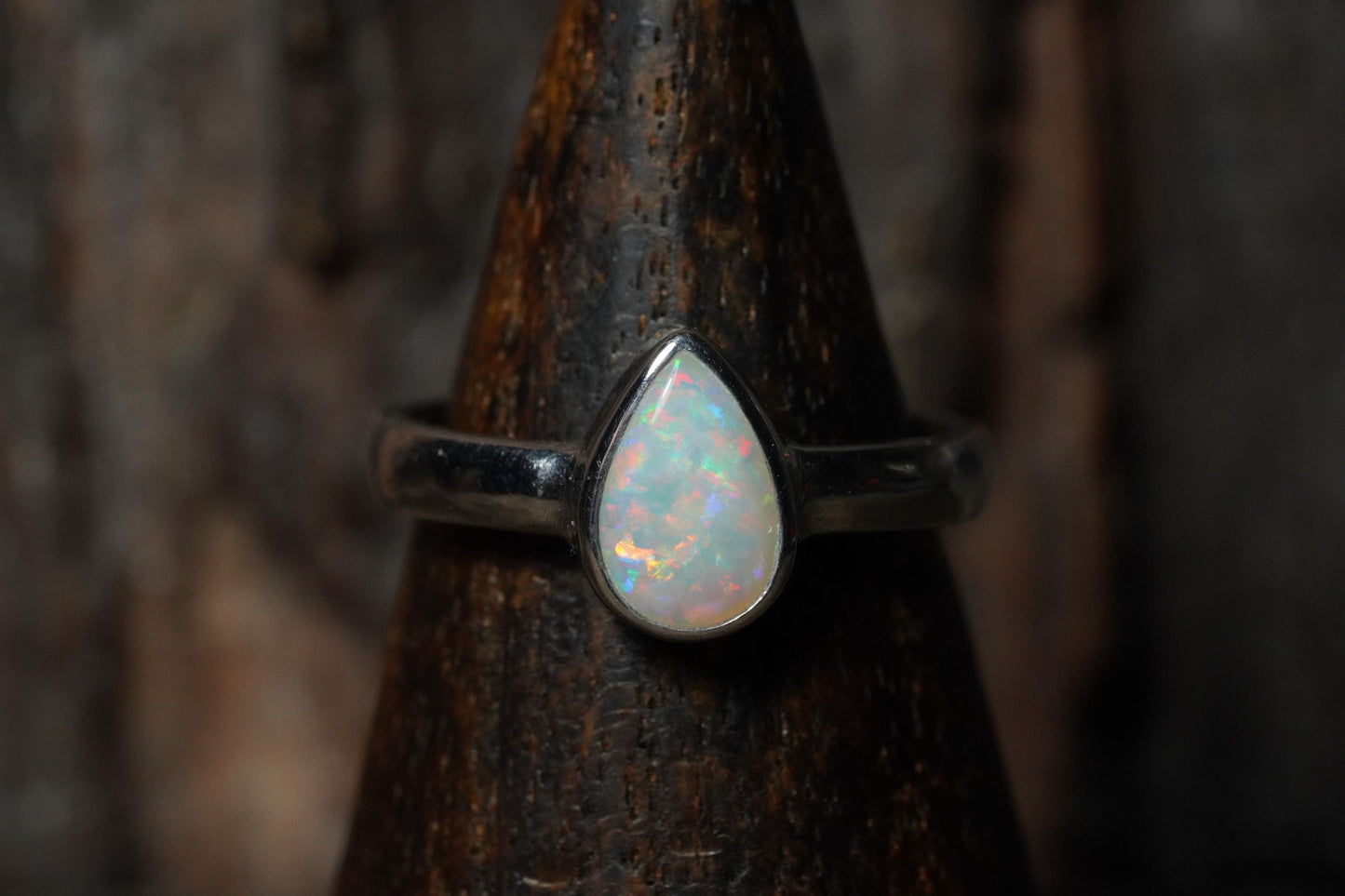 Australian Opal Ring | Sterling Silver | Size 6