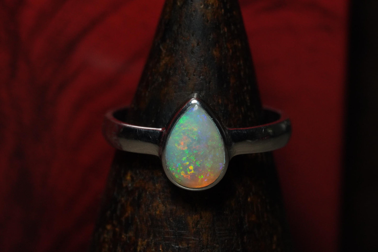 Australian Opal Ring | Sterling Silver | Size 7