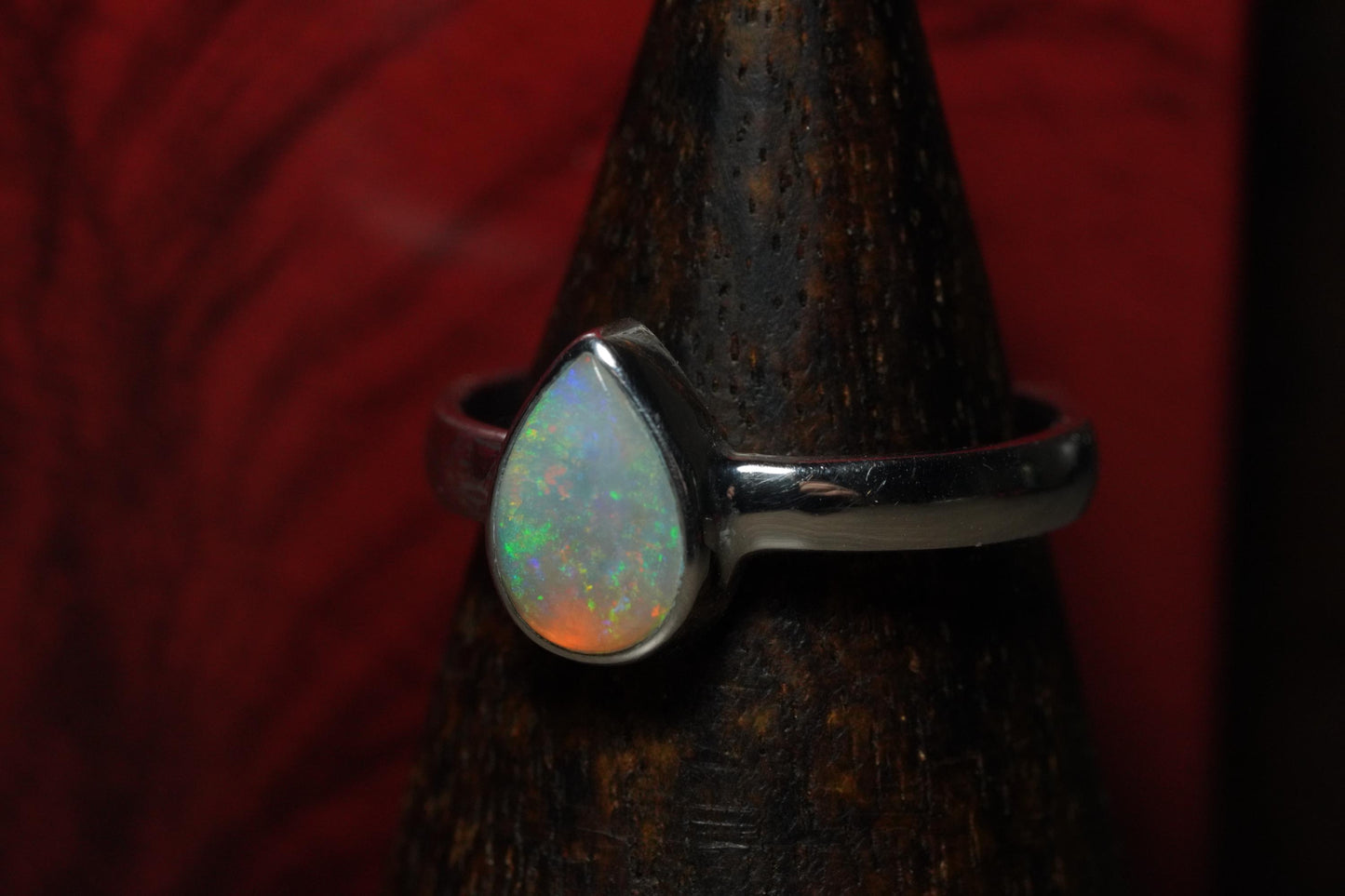 Australian Opal Ring | Sterling Silver | Size 7