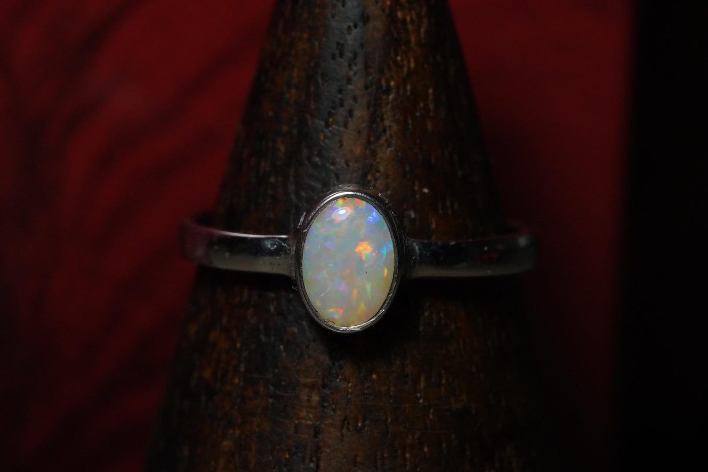 Australian Opal Ring | Sterling Silver | Size 7