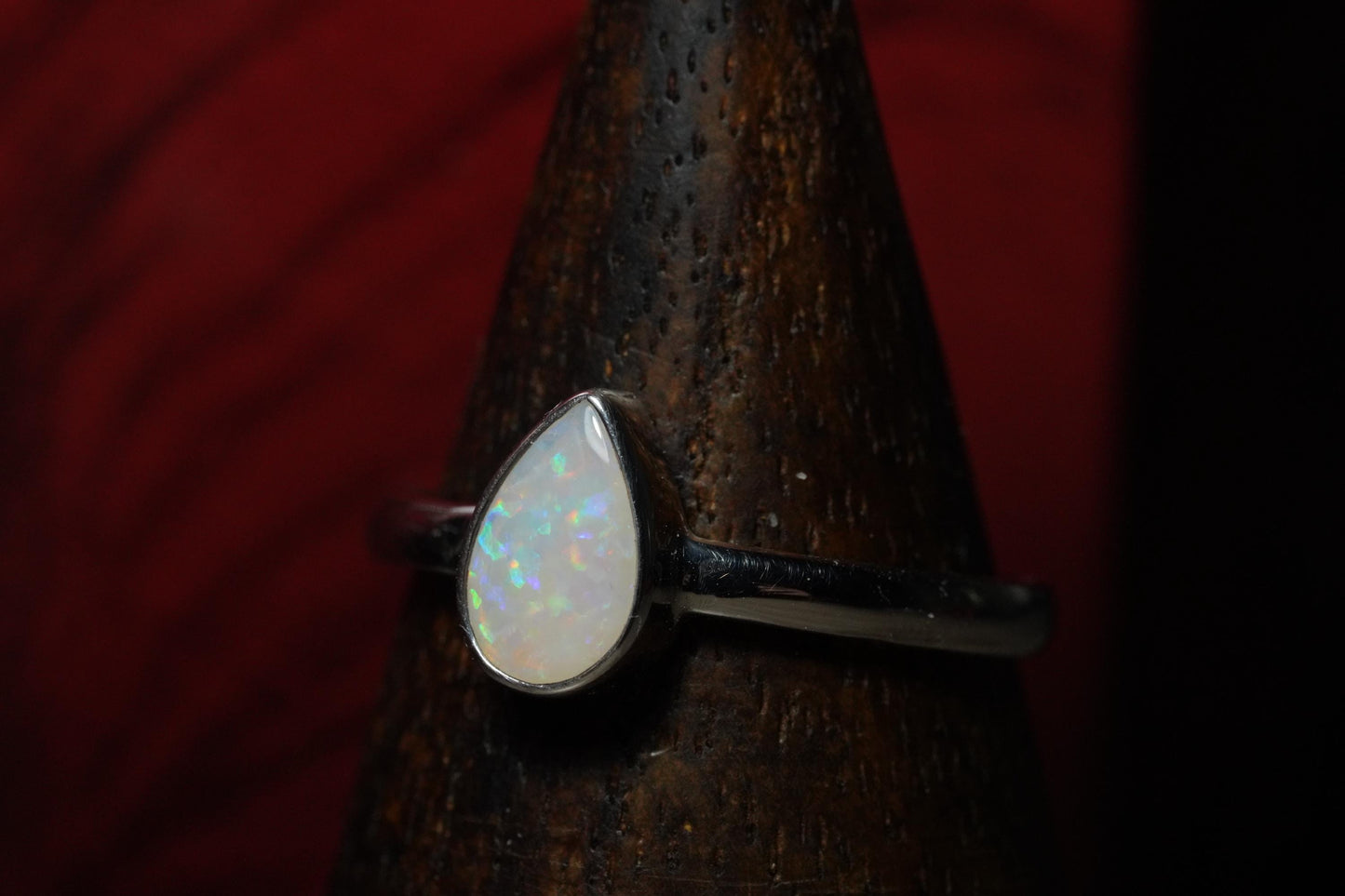 Australian Opal Ring | Sterling Silver | Size 7