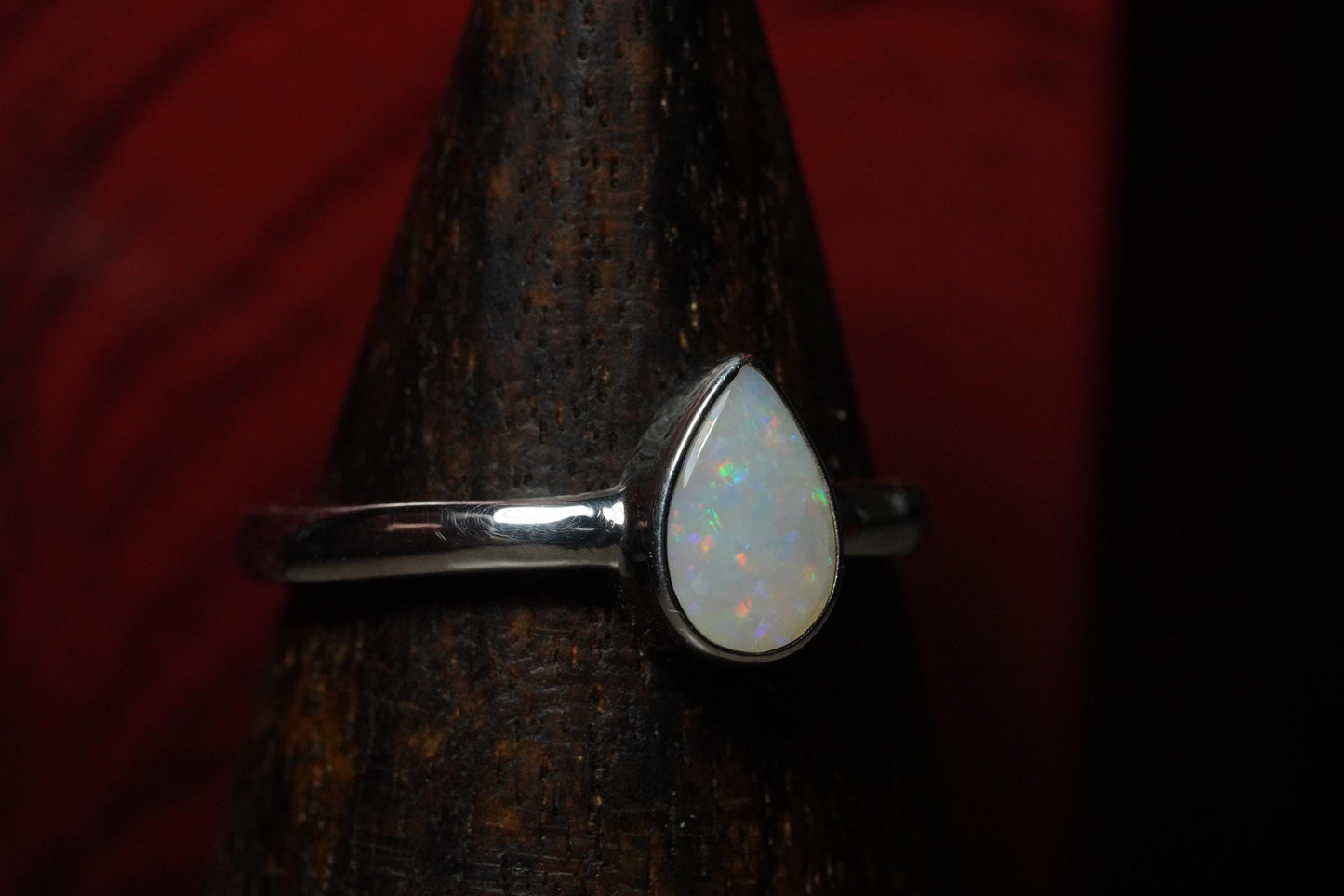 Australian Opal Ring | Sterling Silver | Size 7
