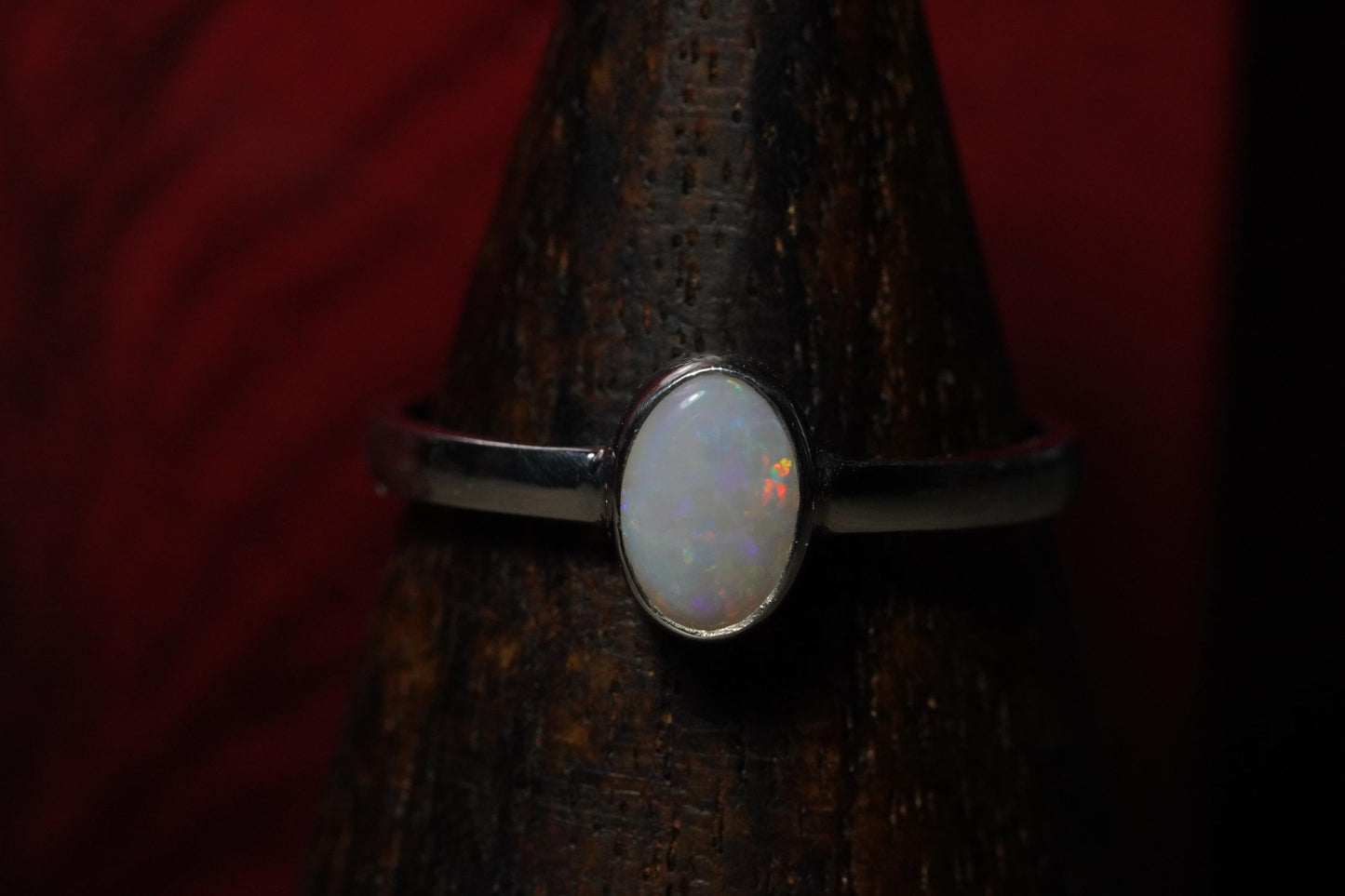 Australian Opal Ring | Sterling Silver | Size 7