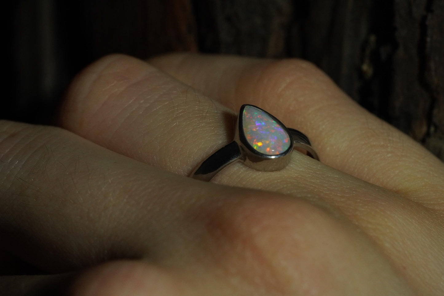 Australian Opal Ring | Sterling Silver | Size 6