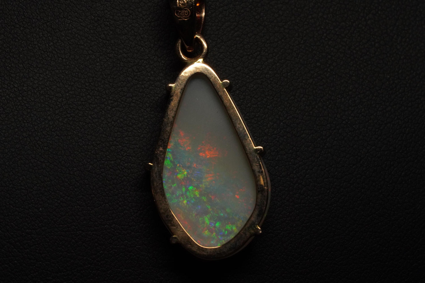 Rose Gold Australian Opal Pendant