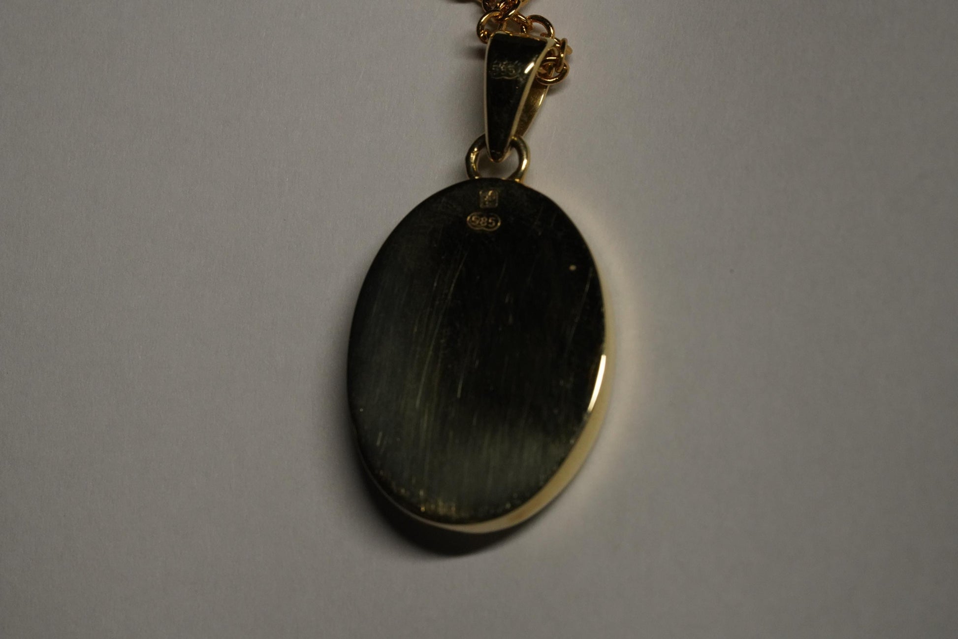 Gold Australian Opal Pendant