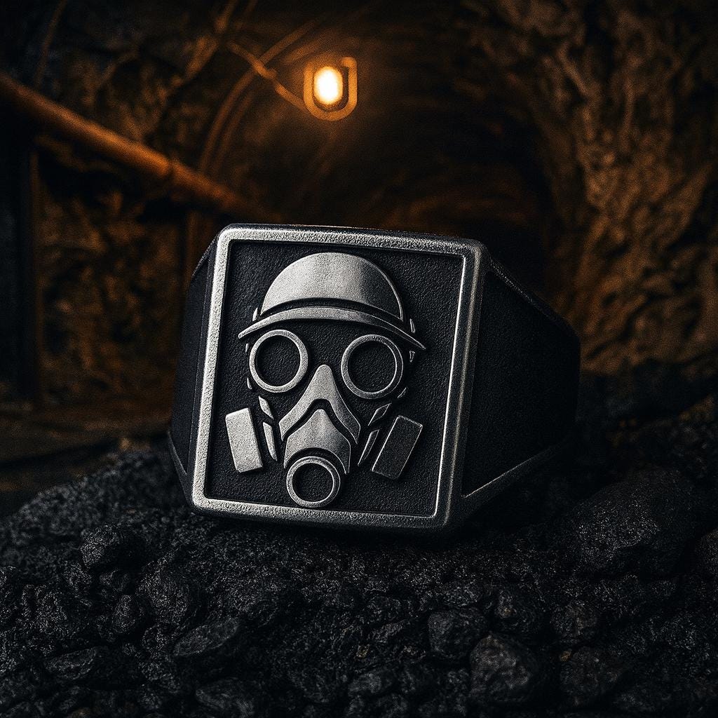 Offical Young Guns Opal Hunters Mens Ring