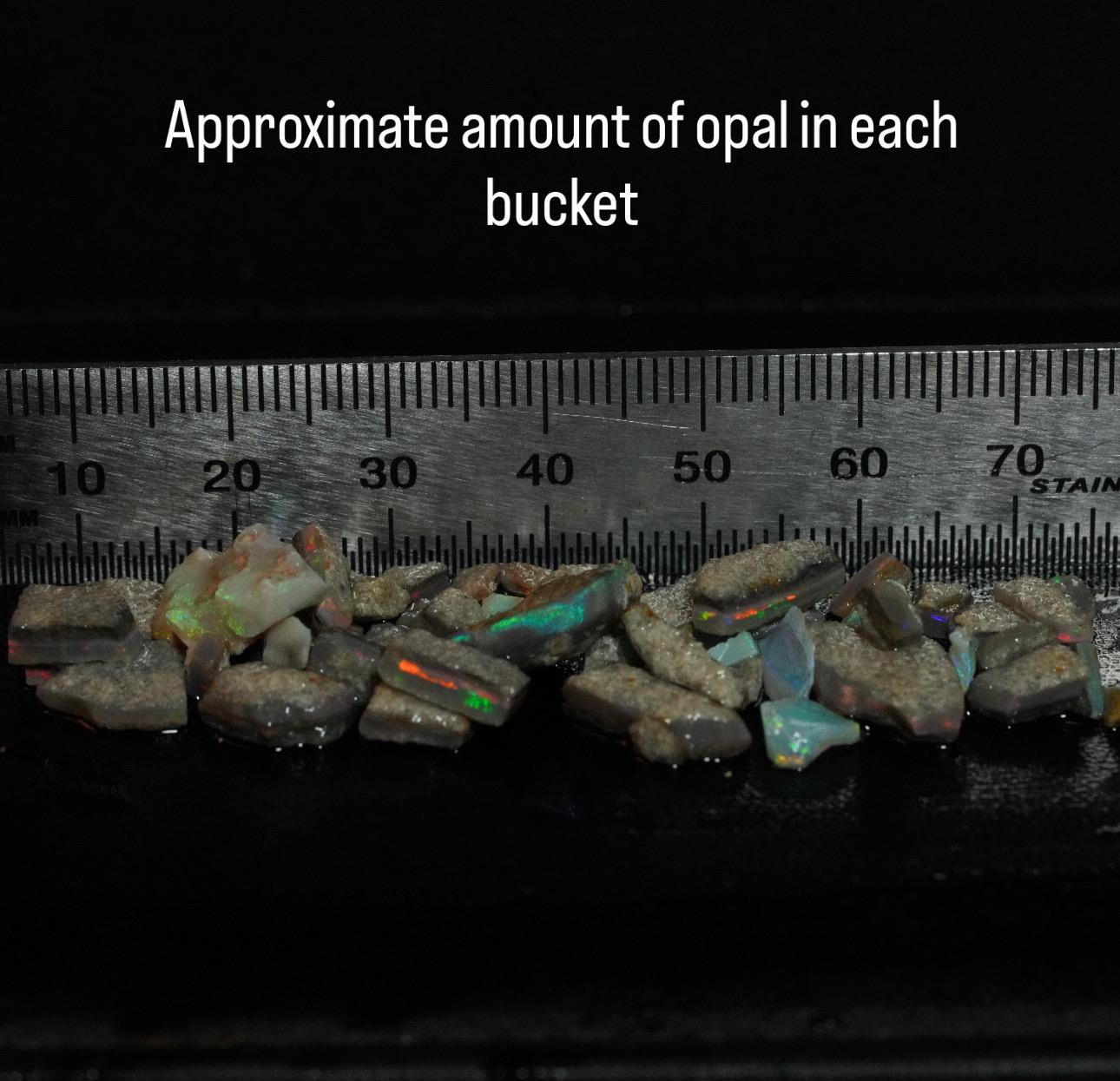 Opal Hunters Paydirt Bucket!