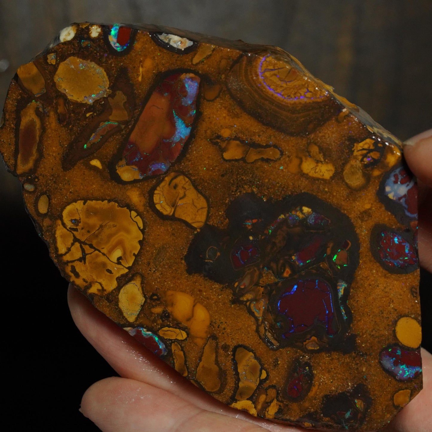 Boulder Opal Slab