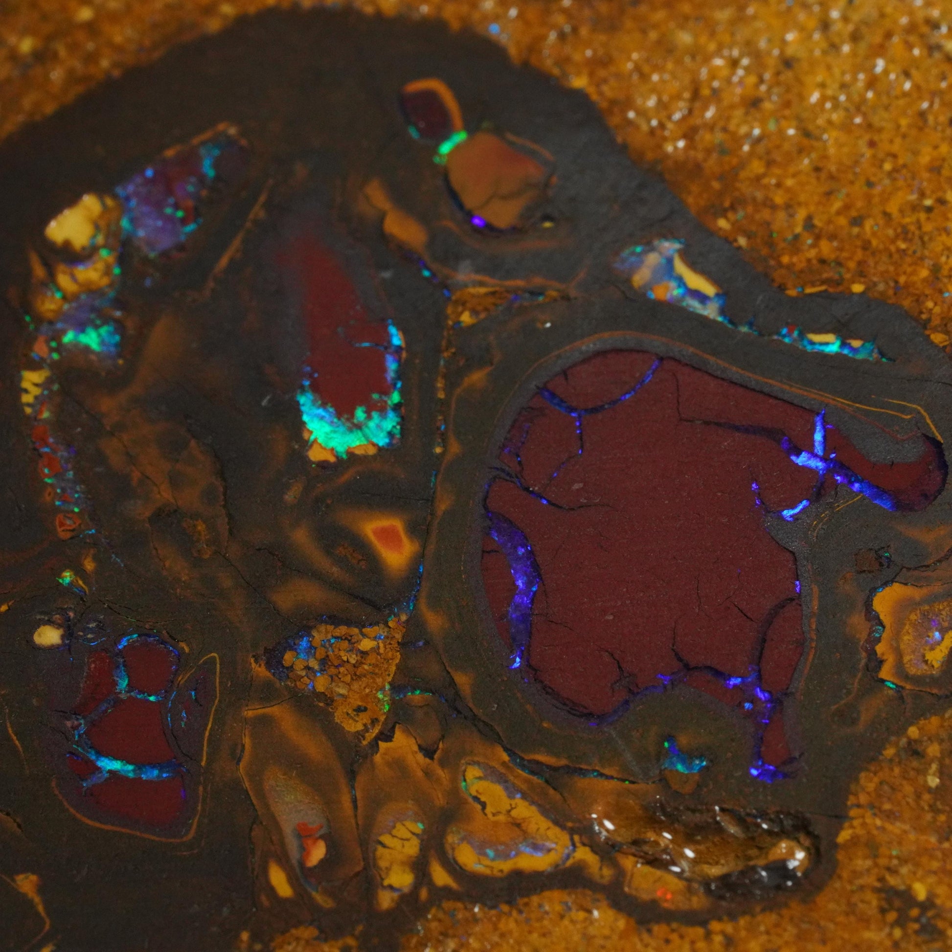 Boulder Opal Slab
